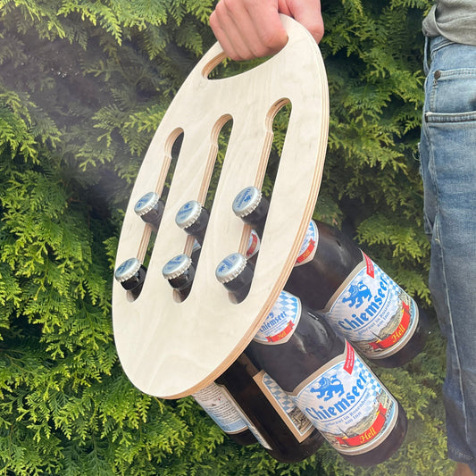 Bierträger - Sixpack aus Holz