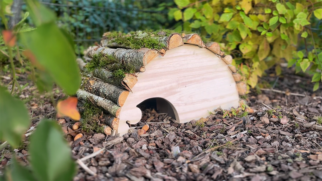 DIY Igelhaus - kleines Holzprojekt für den Garten