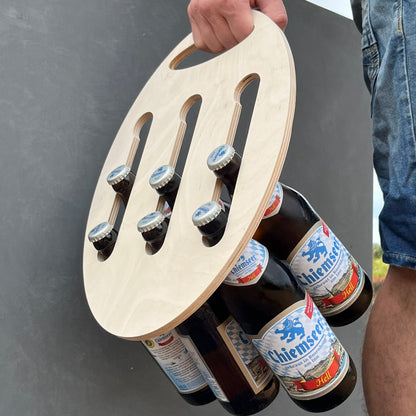 Bierträger - Sixpack aus Holz