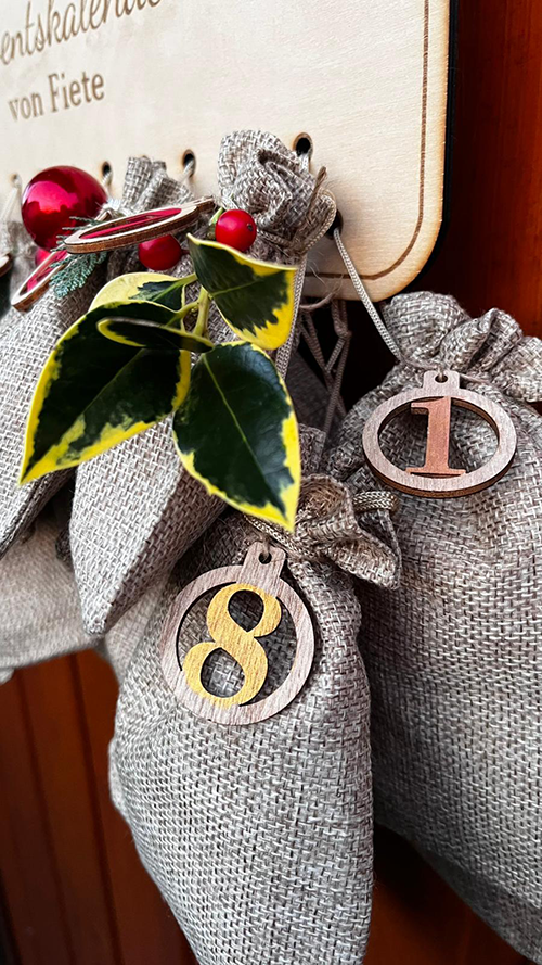 Adventskalender mit Namen