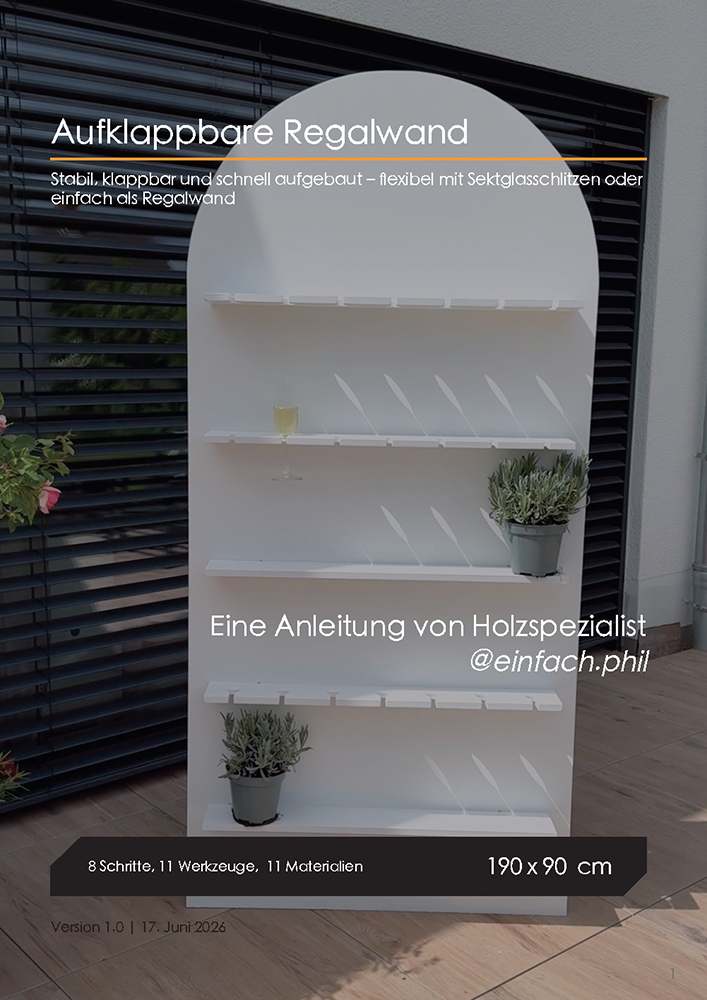 Sektwand DIY-Anleitung